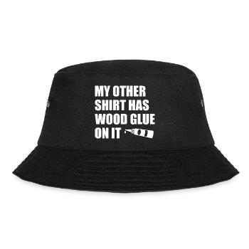 Wood glue on it Woodworking carpenter carpenter - Bucket Hat - black - Front - Lela (165cm)