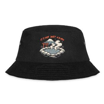 Onsen Hot Spring Bath - Bucket Hat - black - Front - Lela (165cm)