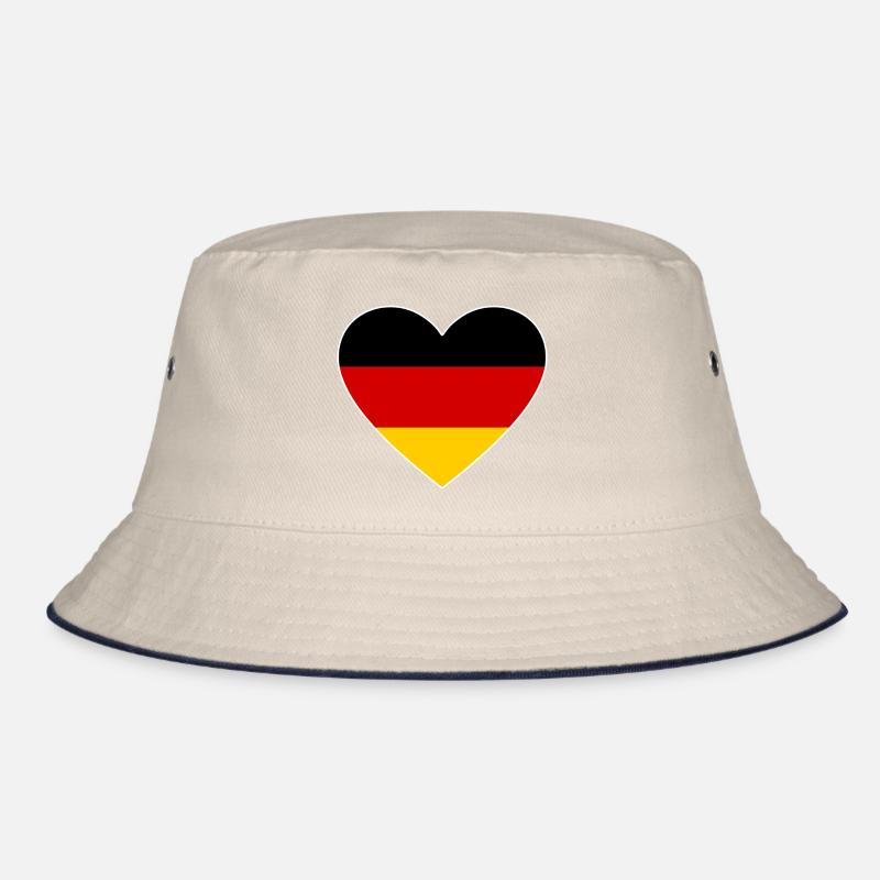 Heart Flag Germany Bucket Hat