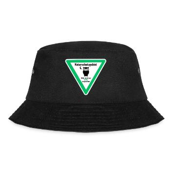 Nachteule Bitte nicht vor 10 Uhr ansprechen - Bucket Hat - Schwarz - Vorne - Lela (165cm)