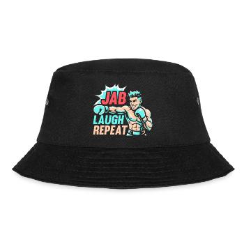 Jab Laugh Repeat Gloves Boxing Gloves - Bucket Hat - black - Front - Lela (165cm)