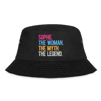 Sophie Die Frau Der Mythos Die Legende Schenke Frauen - Bucket Hat - Schwarz - Vorne