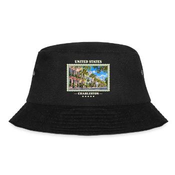Vereinigte Staaten Charleston South Carolina - Bucket Hat - Schwarz - Vorne