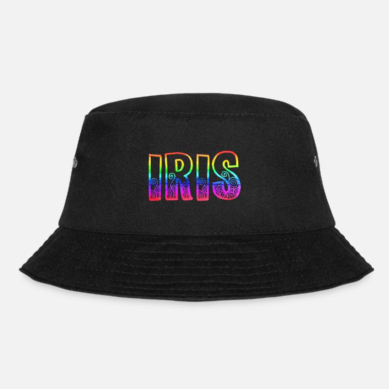 iris rs regenbogen - Bucket Hat - Schwarz