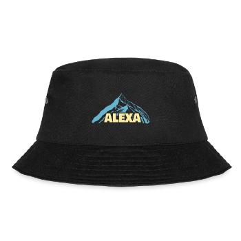 Frauenname Alexa - Bucket Hat - Schwarz - Vorne - Lela (165cm)