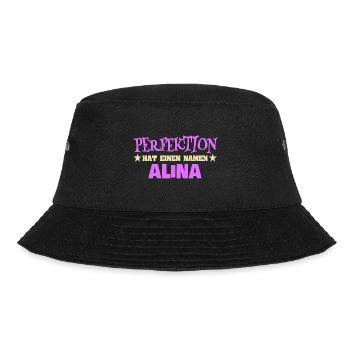 Alina als Frauenname - Bucket Hat - Schwarz - Vorne - Lela (165cm)