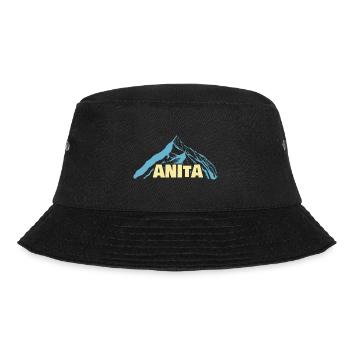 Anita als Frauenname - Bucket Hat - Schwarz - Vorne - Lela (165cm)