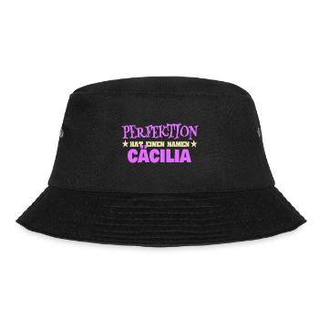 Women's name Cäcilia - Bucket Hat - black - Front - Lela (165cm)