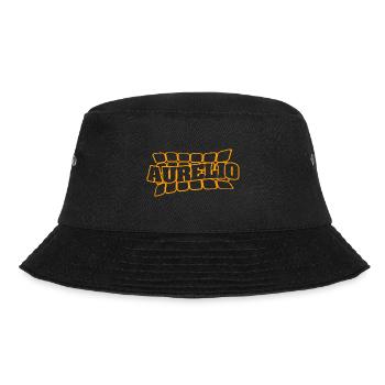Name Aurelio - Bucket Hat - Schwarz - Vorne - Lela (165cm)