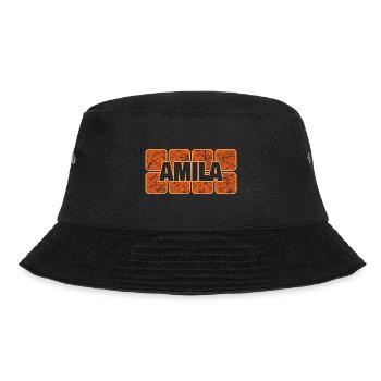Vorname Amila - Bucket Hat - Schwarz - Vorne - Lela (165cm)