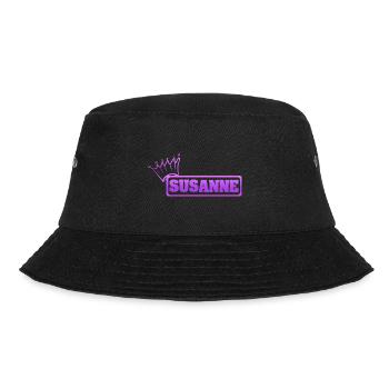 Geschenk für Susanne - Bucket Hat - Schwarz - Vorne - Lela (165cm)