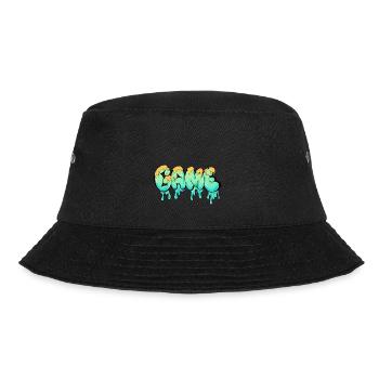 Tassen-Aufkleber-Spiel - Bucket Hat - Schwarz - Vorne - Lela (165cm)