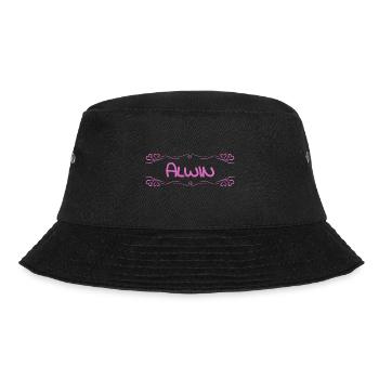 Alwin as a name - Bucket Hat - black - Front - Lela (165cm)