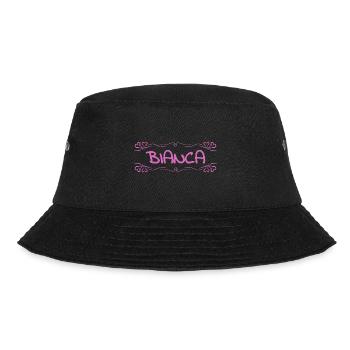 Bianca als Name - Bucket Hat - Schwarz - Vorne - Lela (165cm)