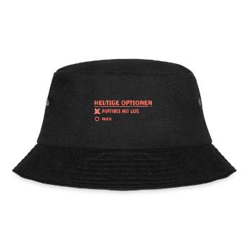 luis - Bucket Hat - Schwarz - Vorne - Lela (165cm)