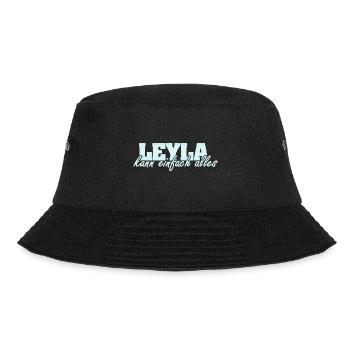 Spruch Leyla - Bucket Hat - Schwarz - Vorne - Lela (165cm)