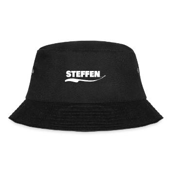 Geschenk für steffen - Bucket Hat - Schwarz - Vorne - Lela (165cm)