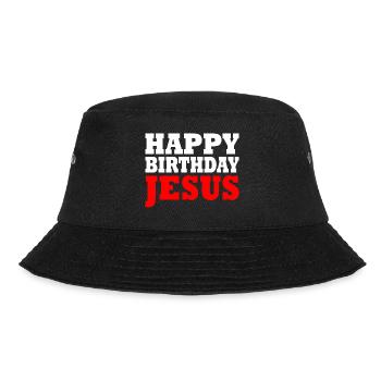 happy birthday jesus - Bucket Hat - black - Front - Lela (165cm)