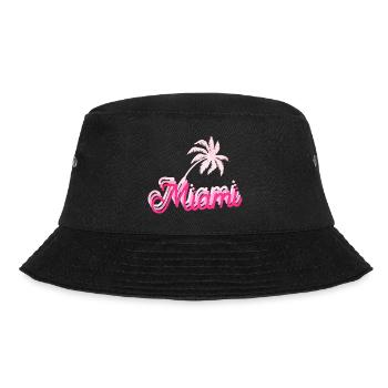 Miami Florida - Bucket Hat - Schwarz - Vorne - Lela (165cm)