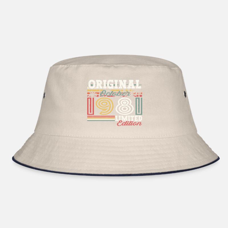 Original Oktober 1981 41. Geburtstag Geschenk Cool Bucket Hat