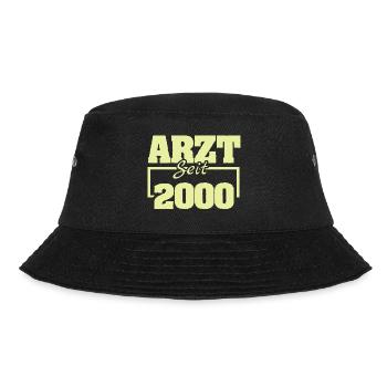 Hausarzt 2000 - Bucket Hat - Schwarz - Vorne - Lela (165cm)
