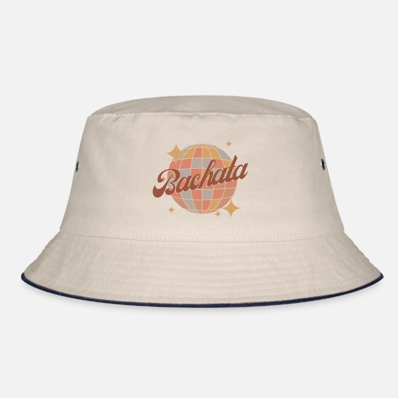 Bachata dance Retro vintage Design mit Diskokugel Bucket Hat