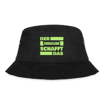 Arbeit Vergolder - Bucket Hat - Schwarz - Vorne - Lela (165cm)
