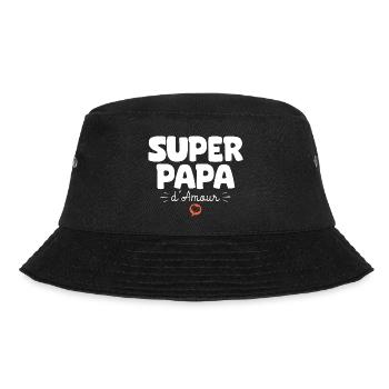 Papa drôle Fête des Pères Super papa d'amour - Bob - noir - Devant - Lela (165cm)