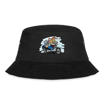 cheeky girl sidecar - Bucket Hat - Schwarz - Vorne - Lela (165cm)