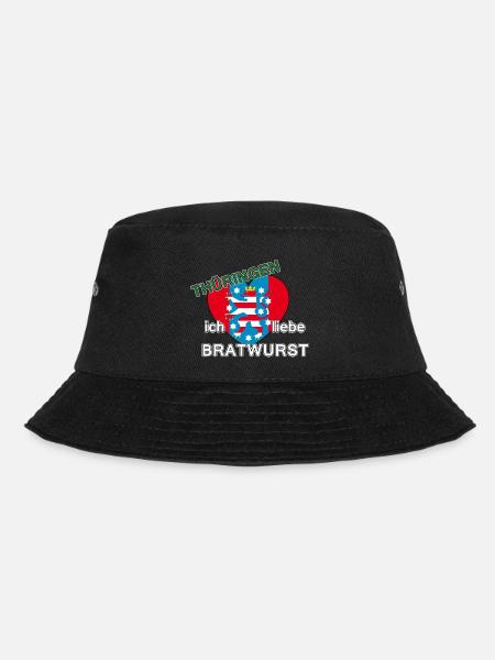 Thüringen - ich liebe Bratwurst - Bucket Hat - Schwarz