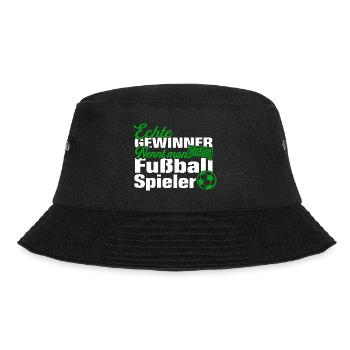 Fußballspieler Fußballer Fußball Spruch - Bucket Hat - Schwarz - Vorne - Lela (165cm)