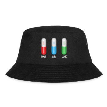 Pills for Love Air Luck - Bucket Hat - black - Front - Lela (165cm)