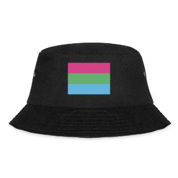 Polysexual Pride Flag - Bucket Hat - black - Front - Lela (165cm)