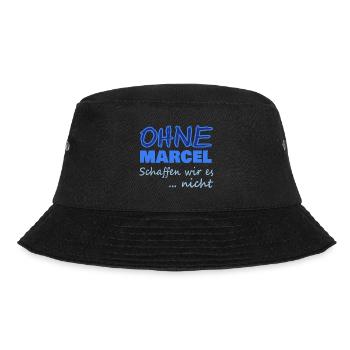 Geschenk für Marcel - Bucket Hat - Schwarz - Vorne - Lela (165cm)