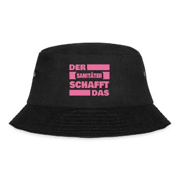 Sanitäter als Arbeit - Bucket Hat - Schwarz - Vorne - Lela (165cm)