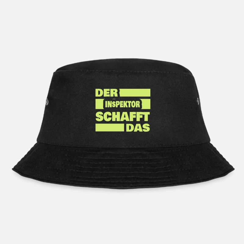 Inspektor - Bucket Hat - Schwarz