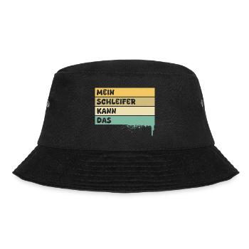 Beruf Schleifer - Bucket Hat - Schwarz - Vorne - Lela (165cm)