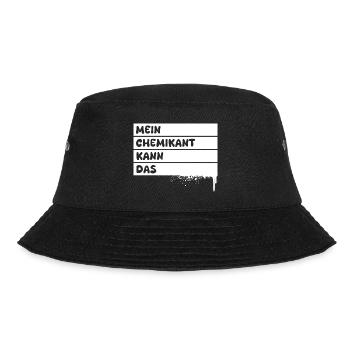 Beruf Chemikant - Bucket Hat - Schwarz - Vorne - Lela (165cm)