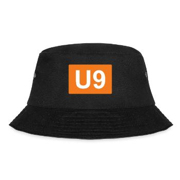 Berlin U-Bahn U9 - Bucket Hat - Schwarz - Vorne - Lela (165cm)