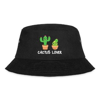 Cactus Cactus Cactus Lover Gift - Bucket Hat - black - Front - Lela (165cm)