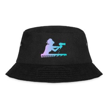 Friseurin - Bucket Hat - Schwarz - Vorne - Lela (165cm)