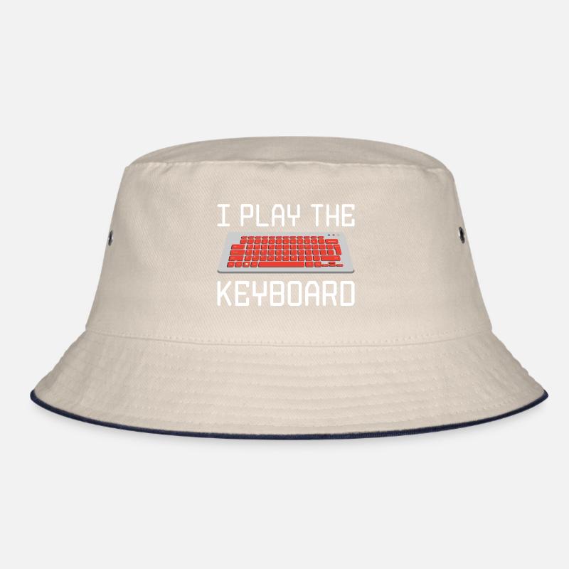 I Play The Keyboard Programmer Software Developer Bucket Hat