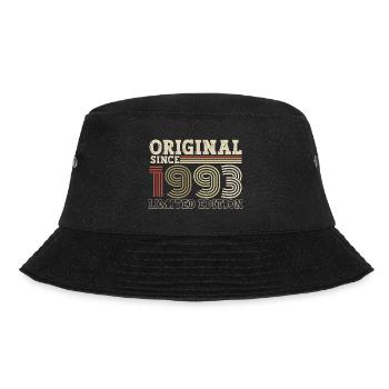 Original seit 1993 Jahrgang Geburtstag Geschenk - Bucket Hat - Schwarz - Vorne - Lela (165cm)