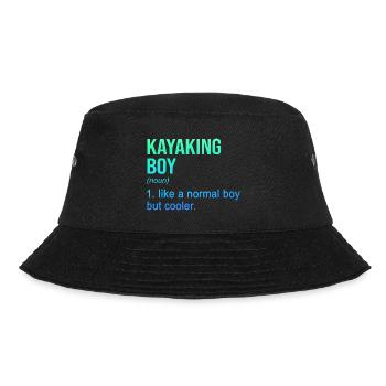 Kayaking Boy Like A Regular Boy But Cooler Kayak C - Bucket Hat - Schwarz - Vorne - Lela (165cm)