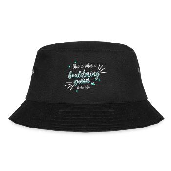 This Is What A Bouldering Queen Looks Like Boulder - Bucket Hat - Schwarz - Vorne - Lela (165cm)