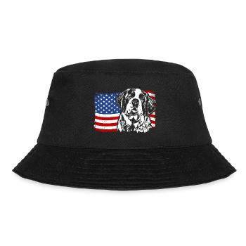 ST. BERNARDS Amérique Flag Chiens Chien Wilsigns - Bob - noir - Devant - Lela (165cm)