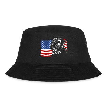 Bullmastiff America Flag Dogs Wilsigns - Bob - noir - Devant - Lela (165cm)