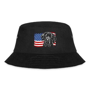 Great Dane America Flag Dogs Wilsigns - Bob - noir - Devant - Lela (165cm)