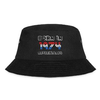 Netherlands 1974 - Bucket Hat - Schwarz - Vorne - Lela (165cm)