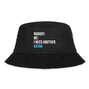 Nobody Me I Need Another Kayak Rowing Kayaking Can - Bucket Hat - Schwarz - Vorne - Lela (165cm)